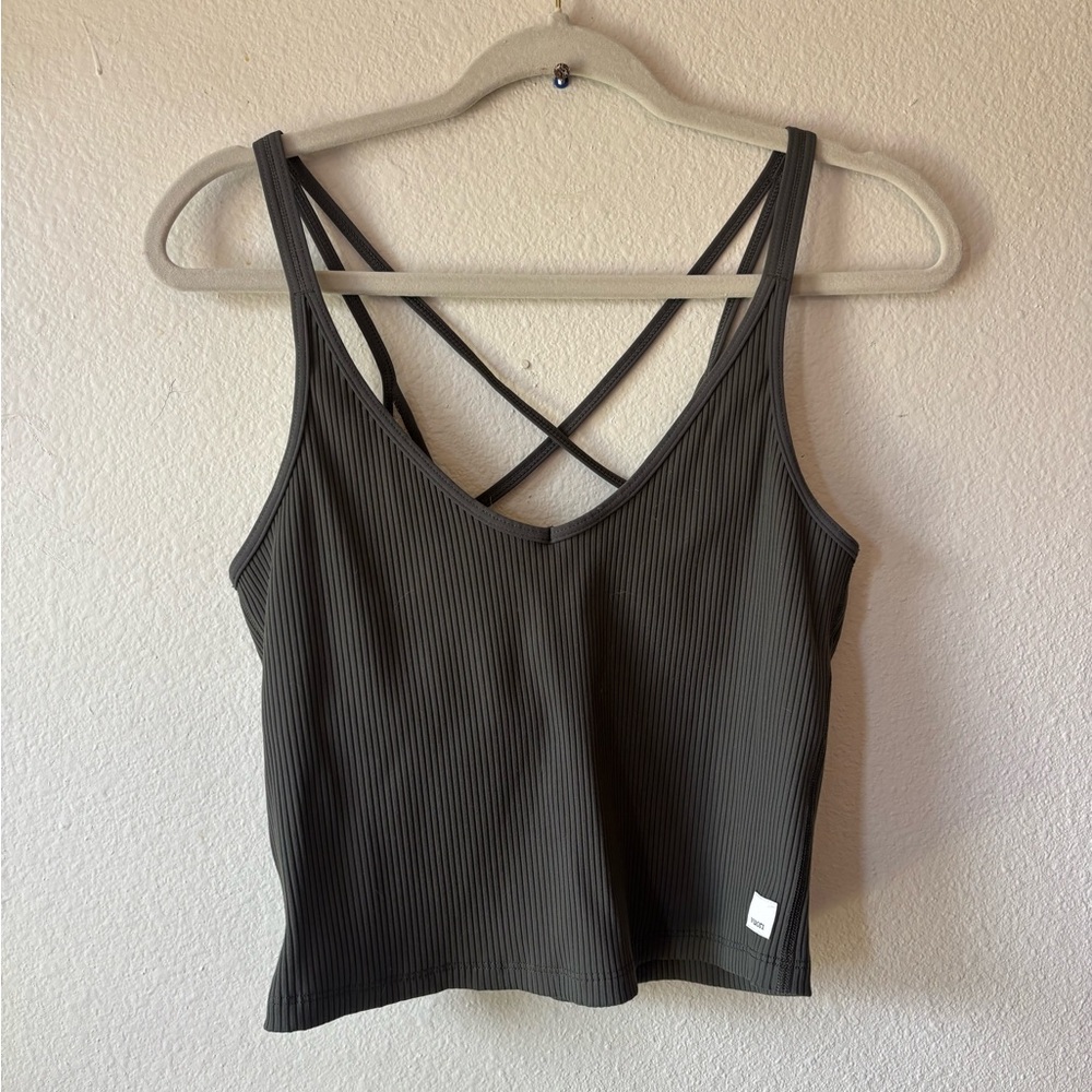 Vouri ribbed workout tank with shelf bra